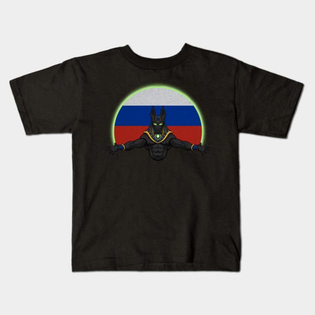 Anubis Russia Kids T-Shirt by RampArt